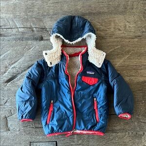 Patagonia Kids Puffer Jacket - Blue and Red